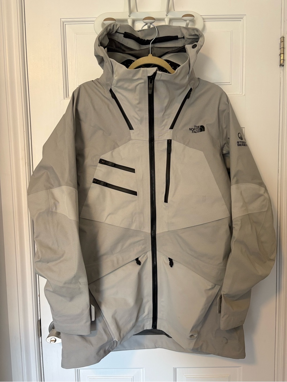 The North Face Women’s Waterproof Shell Jacket in Light Gray